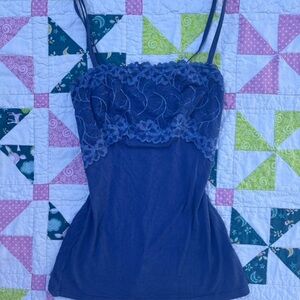 Felina Blue Lace Camisole